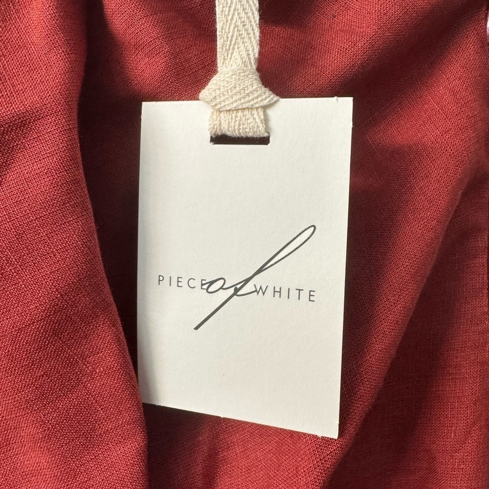 Piece of White Cranberry Carly Dress 100% Linen - Picture 7 of 10